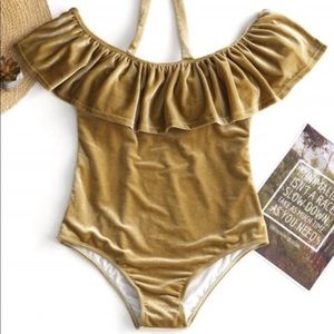 Gold bodysuit